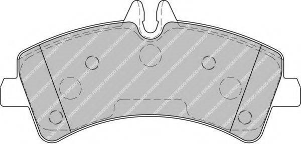 Комплект тормозных колодок, дисковый тормоз FVR1779