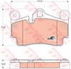 Колодки тормозные дисковые комплект GDB1653 TRW