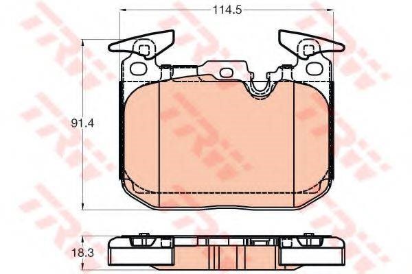 Колодки GDB2031 TRW