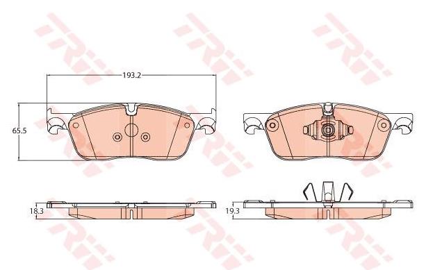Колодки GDB2119 TRW