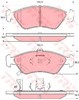 Колодки передние GDB3173 TRW