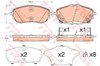 Колодки тормозные передние дисковые GDB3598 TRW