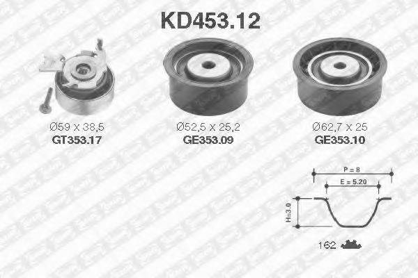 ГРМ ремни, комплект KD45312 SNR