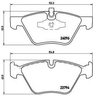 Колодки тормозные дисковые комплект P06040 BREMBO