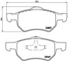 Тормозные колодки P11013 BREMBO