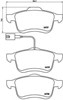 Передние тормозные колодки P23130 BREMBO