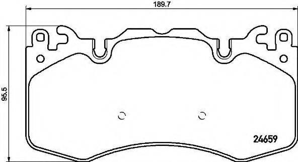 Колодки тормозные передние дисковые P44023 BREMBO