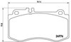 Колодки передние P50087 BREMBO