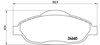 Колодки тормозные P61101 BREMBO