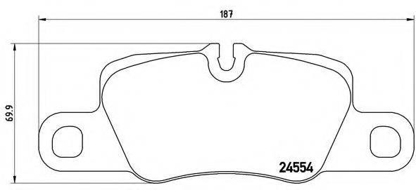 Задние колодки P65020 BREMBO