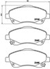 Передние тормозные колодки P83046 BREMBO