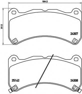 Колодки передние P83146 BREMBO