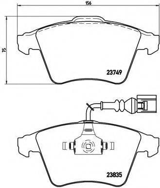 Тормозные колодки P85090 BREMBO