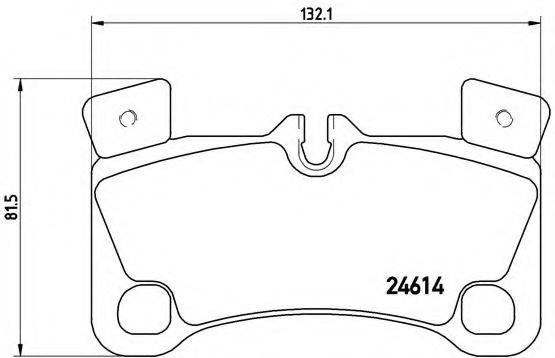 Колодки на тормоз задний дисковый P85103 BREMBO