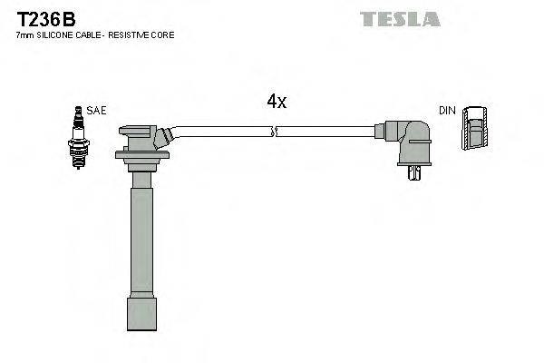 Комплект проводов зажигания T236B