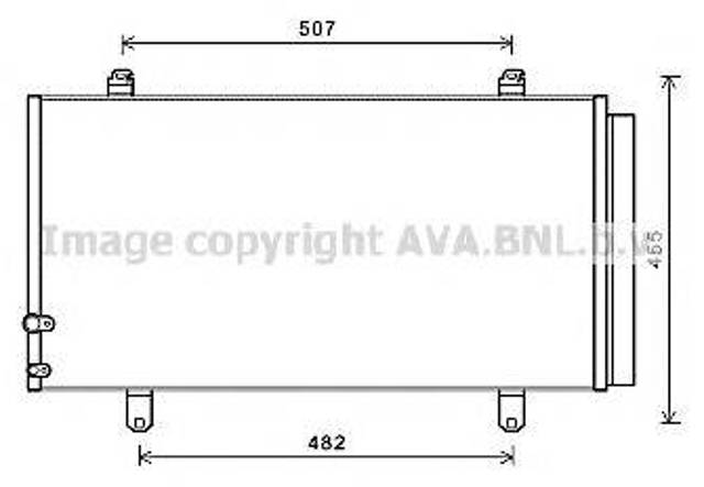 Радиатор охлаждения кондиционера Тойота Камри 7