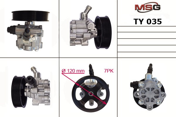 Помпа ГУР TY035 MS GROUP