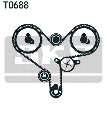 Комплект ремня ГРМ VKMC91304 SKF
