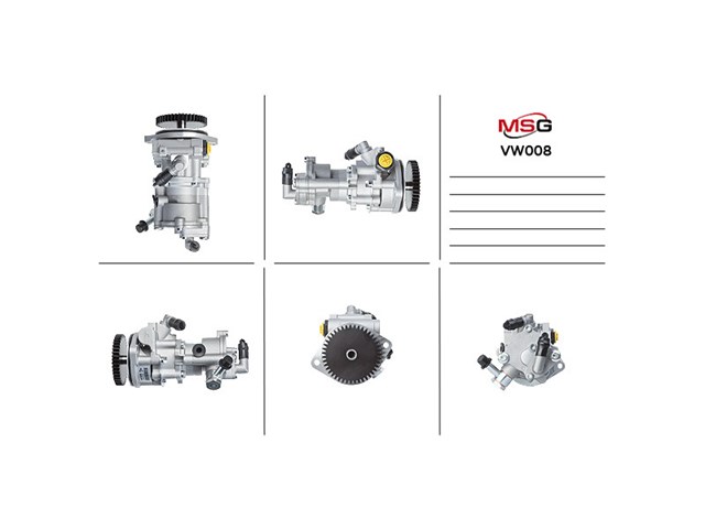 Насос гидроусилителя механизма рулевого управления VW008 MS GROUP