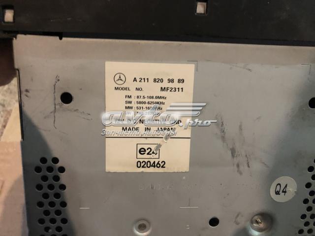 2118209889 MERCEDES Магнитола (радио AM/FM) купить в Одесса