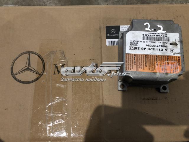 Модуль-процессор управления подушкой безопасности (ЭБУ AIRBAG) 2118704326 MERCEDES
