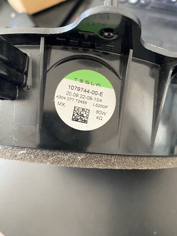 Динамик передний 107974400E TESLA