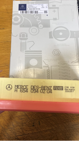 Фильтр воздушный A6540940204 MERCEDES