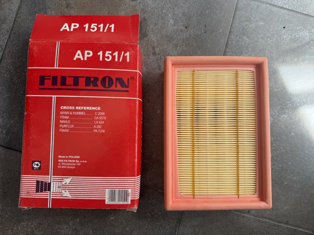 Воздушный фильтр двигателя AP1511 FILTRON