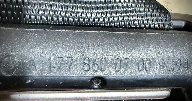MERCEDES 1778600700 Левый ремень безопасности в наличии Черкассы