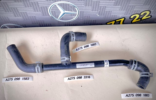 A2750981883 MERCEDES Патрубок вентиляции картера (маслоотделителя) купить в Хмельницкий
