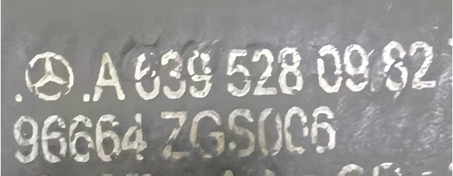 A6395280982 MERCEDES Шланг (патрубок) интеркуллера купить в Украина