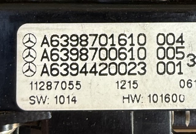 MERCEDES A6398701610 в наличии Черкассы