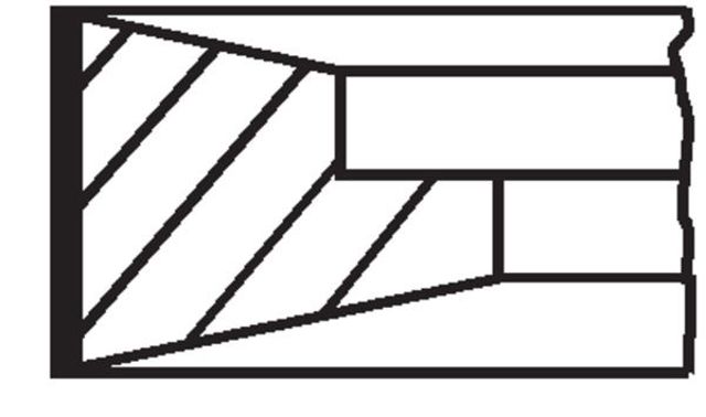 MAHLE 06165N0 Кольца поршневые на 1 цилиндр, STD. в наличии Полтава