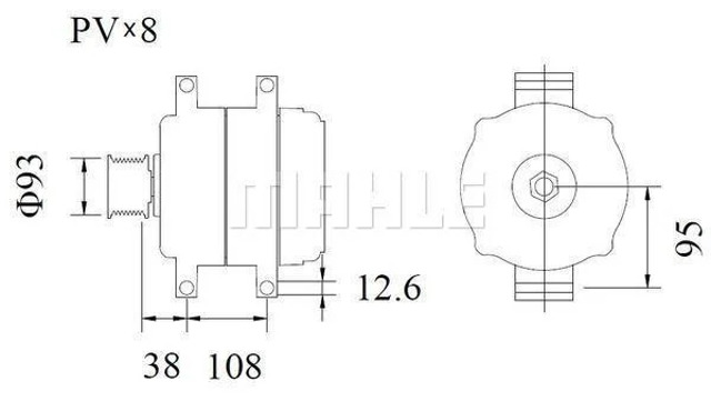MAHLE MG1026 Генератор в наличии Николаев