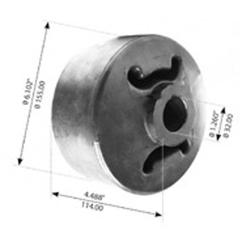 YC188C234795 WEWELER Сайлентблок (втулка) рессоры передней купить в Ирпень