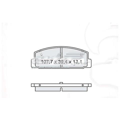 DAFMI D222E Задние тормозные колодки в наличии Житомир