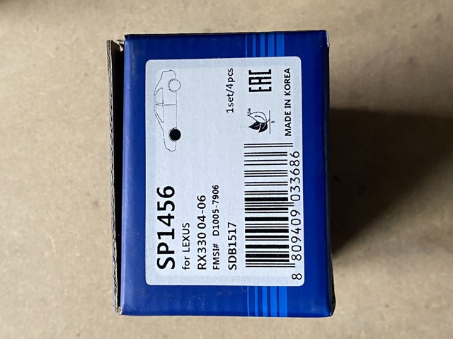SANGSIN SP1456 Передние тормозные колодки в наличии Ирпень