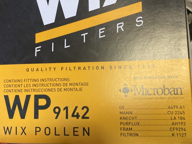 WIX WP9142 Фильтр салона в наличии Ровно
