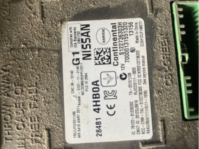 Блок комфорта 284B14HB0A NISSAN