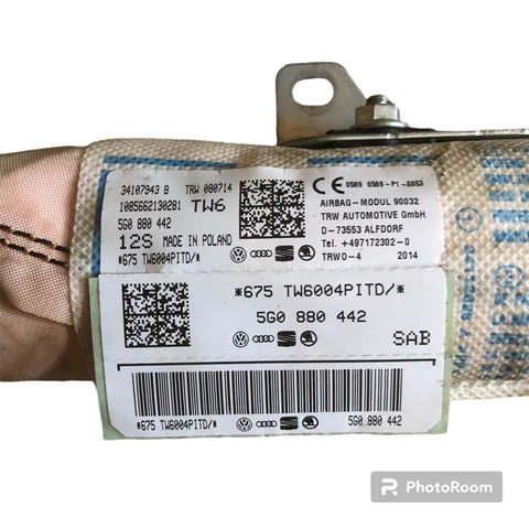 VAG 5G0880442 Подушка безопасности (AIRBAG) спинки сиденья правого в наличии Черкассы