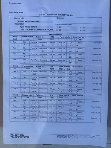 DENSO DCRI200260 Форсунка впрыска топлива в наличии Житомир