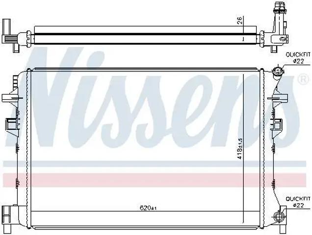 Радиатор основной 65328 NISSENS