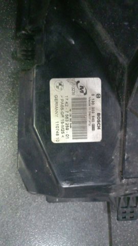 Дифузор радіатора охолодження, в зборі з двигуном і крильчаткою