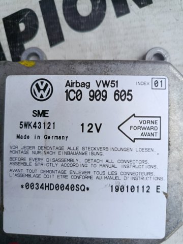 Модуль-процессор управления подушки безопасности 1C0909605 VAG