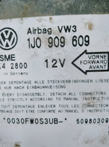 VAG 1J0909609 Модуль-процессор управления подушкой безопасности (ЭБУ AIRBAG) в наличии Николаев