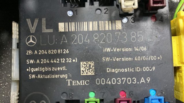 Блок комфорта передней двери 2048207385 MERCEDES