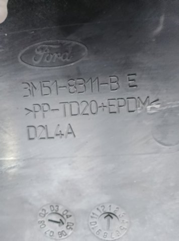 Повітропровід (дефлектор) радіатора, лівий