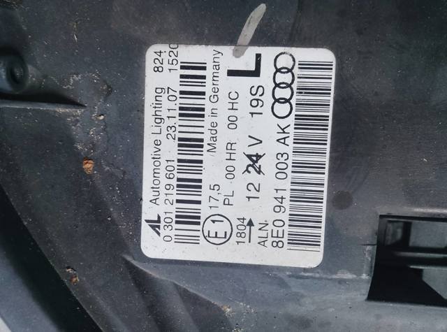 Фара ліва audi