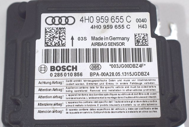 4H0959655C Модуль-процессор управления подушкой безопасности (ЭБУ AIRBAG) купить Каменское