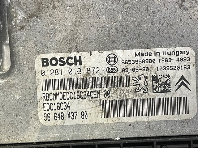0281013872 BOSCH Блок управления двигателем купить в Днепр